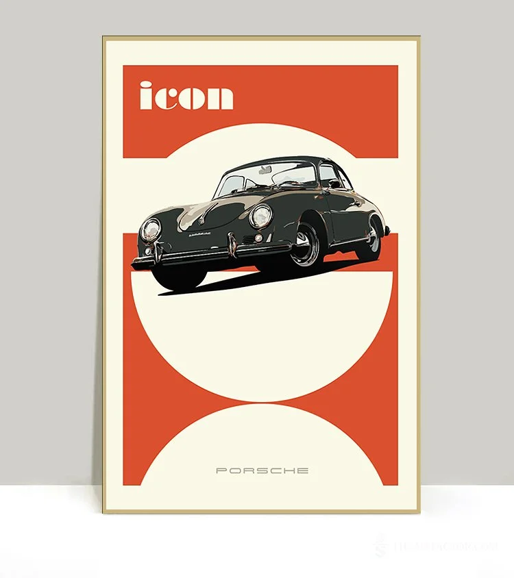 The Air Factor-ALUMINUM POSTERS Icon Porsche 356 Metal poster